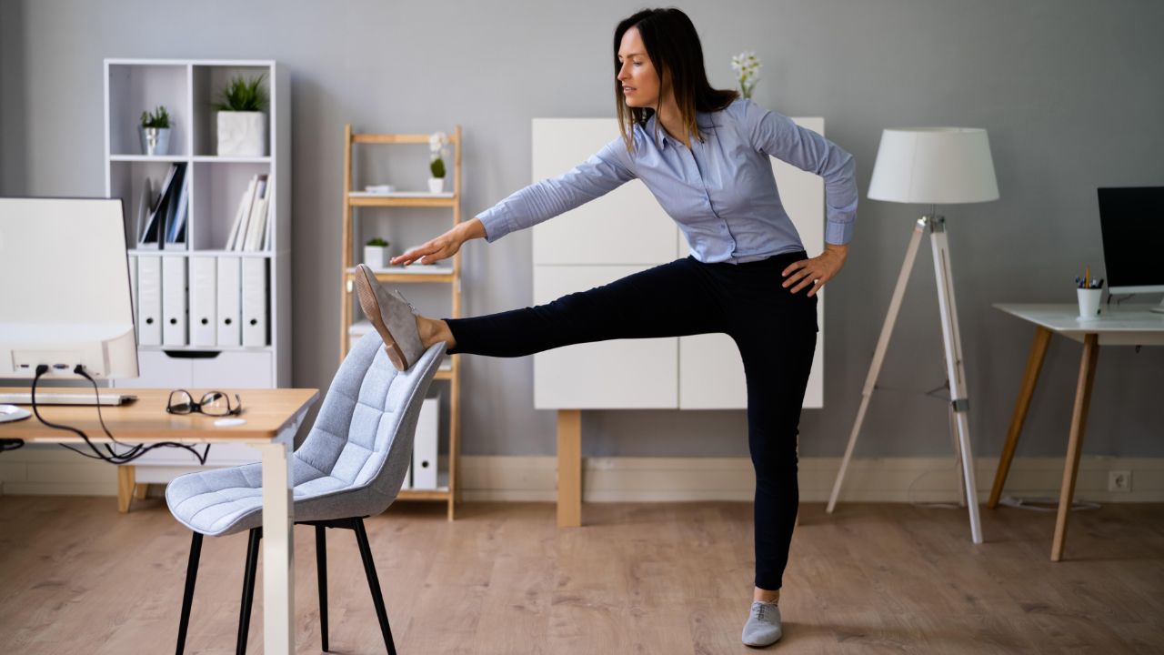 stretch-exercise-workout-near-office-desk